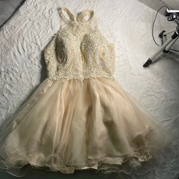 Dresses | Short Champagne Dress | Poshmark